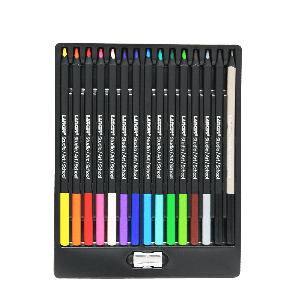 LÁPICES DE COLORES ELEMENTS 14 COLORES TRIANGULAR MINA 4.0 MM -4